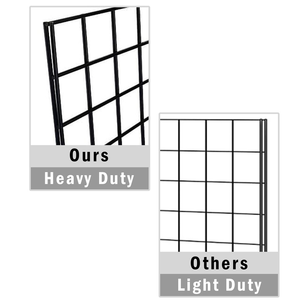 Grid Wall Commercial Grade Gridwall Panels – Heavy Duty Grid Panel for Any Retai