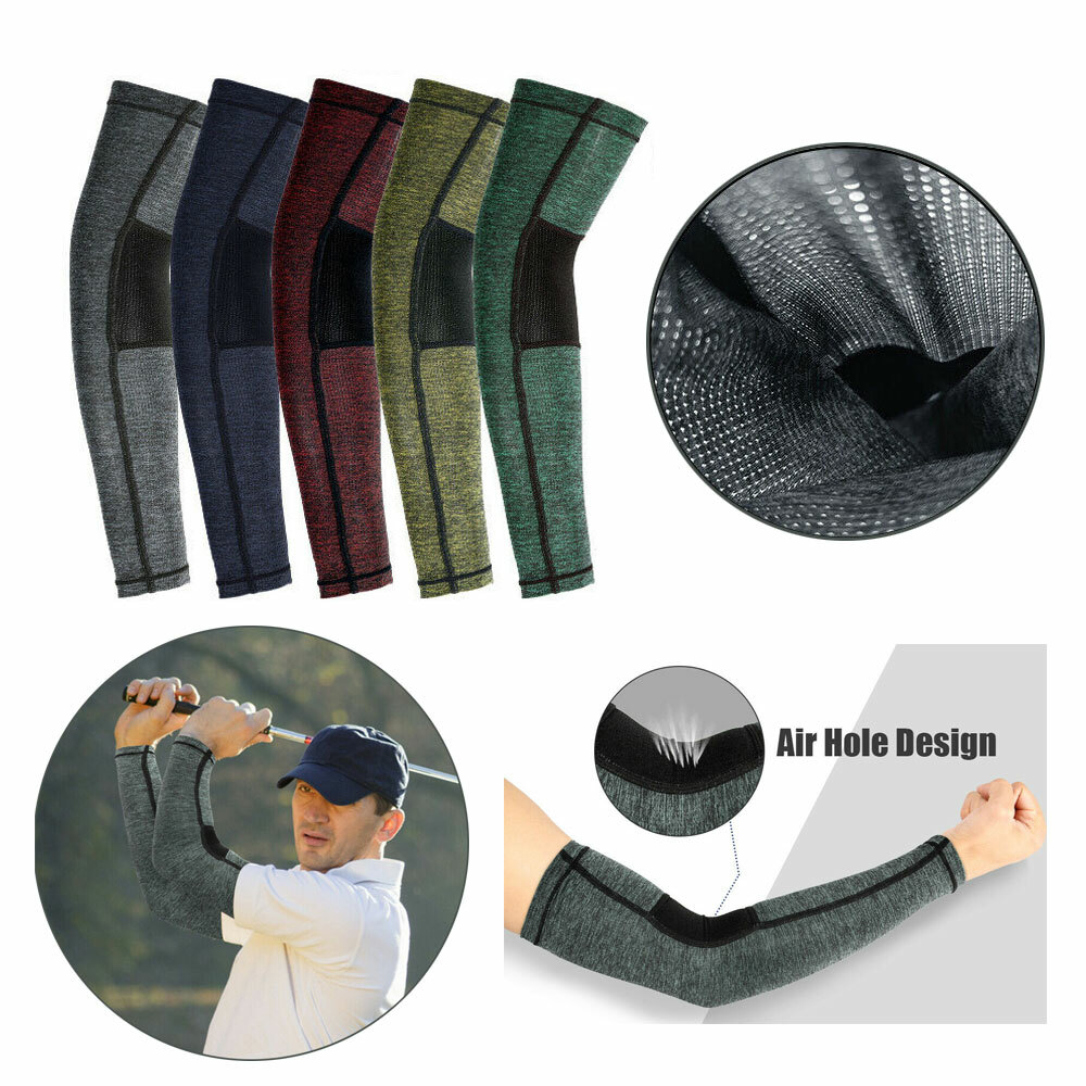 Arm Sleeves Cooling UV Sun Protection UPF 50 Sports Compression for Men & Women