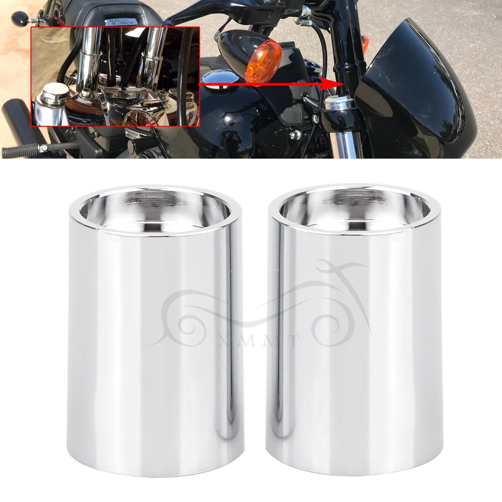 For Harley 1" Handlebars Dyna Softail XL883 Touring 1.75" Black Riser Extensions