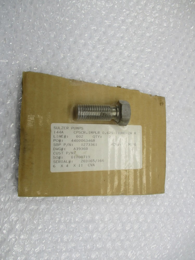 SULZER PUMP 1273361 9070 BOLT NSMP