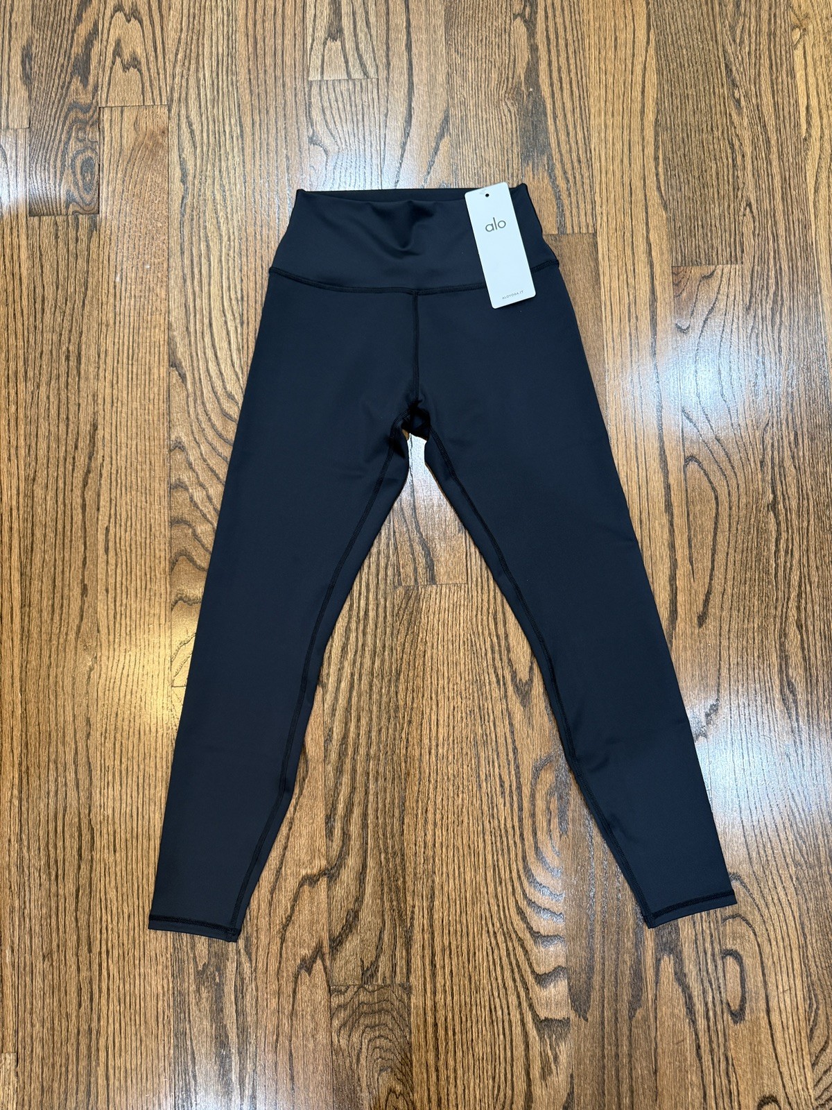 Alo Yoga SMALL High Waist Airbrush Legging BLACK 7/8 NWT