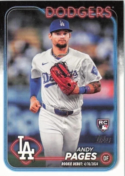 !!!     ANDY PAGES  TOPPS  ROOKIE   BASEBALL  CARD   $$