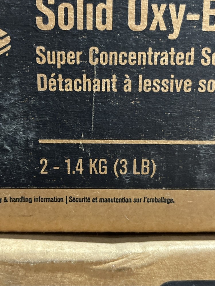 2 Cases Ecolab Solid Oxy-Brite 3lb Concentrated Solid Laundry Destainer 6116016