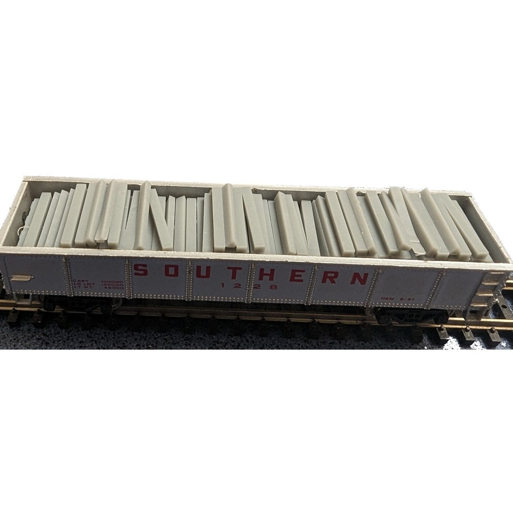 HO Scale Crosstie Flat Car Load N9000