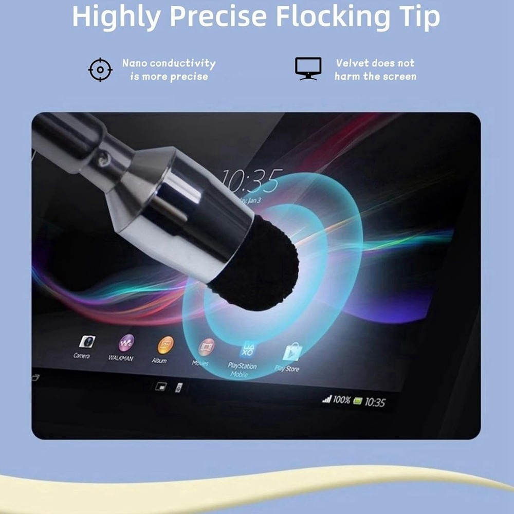 Stylus Pen Retractable Pointer Stick & Stylus with Special Flocking Tip7565