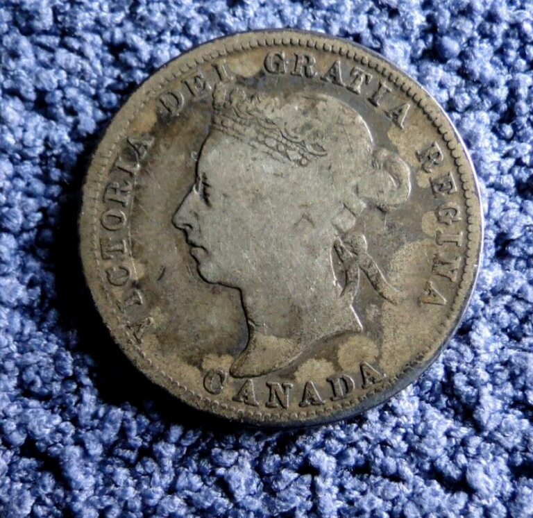 CANADA 1901 25 CENTS SILVER COIN KM # 5