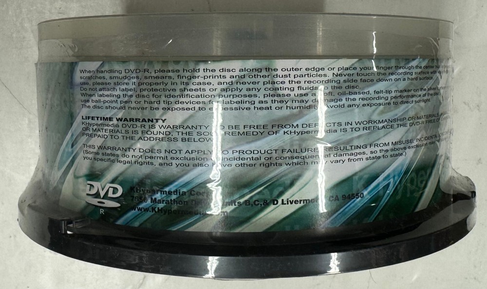KHypermedia "DVD-R Recordable 4.7GR 25 Pack