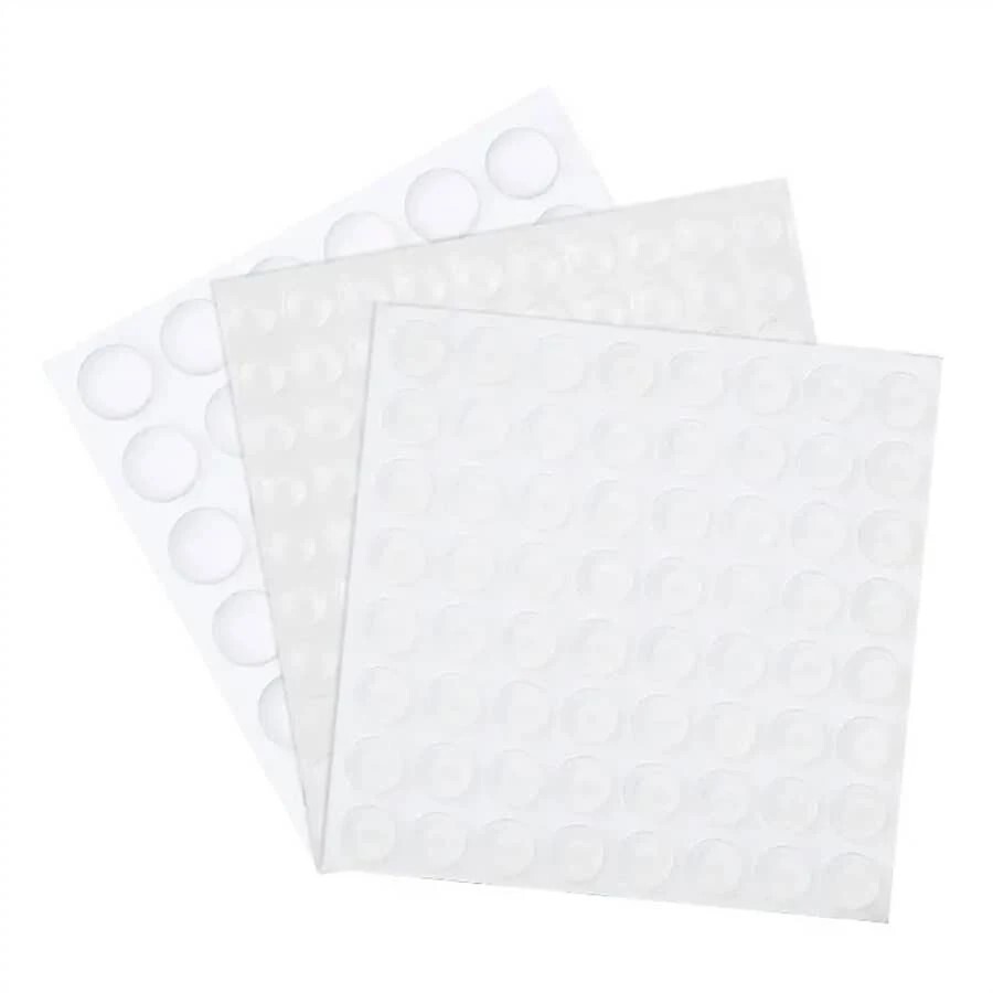 100 Pcs Cabinet Door Rubber Self Adhesive Bumpers Sound Dampening Clear Bumper