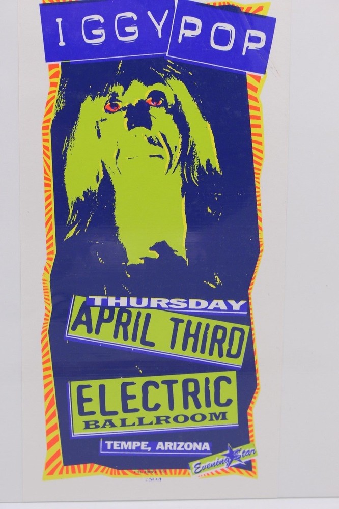 IGGY POP CONCERT HANDBILL 1997 MARK ARMINSKI