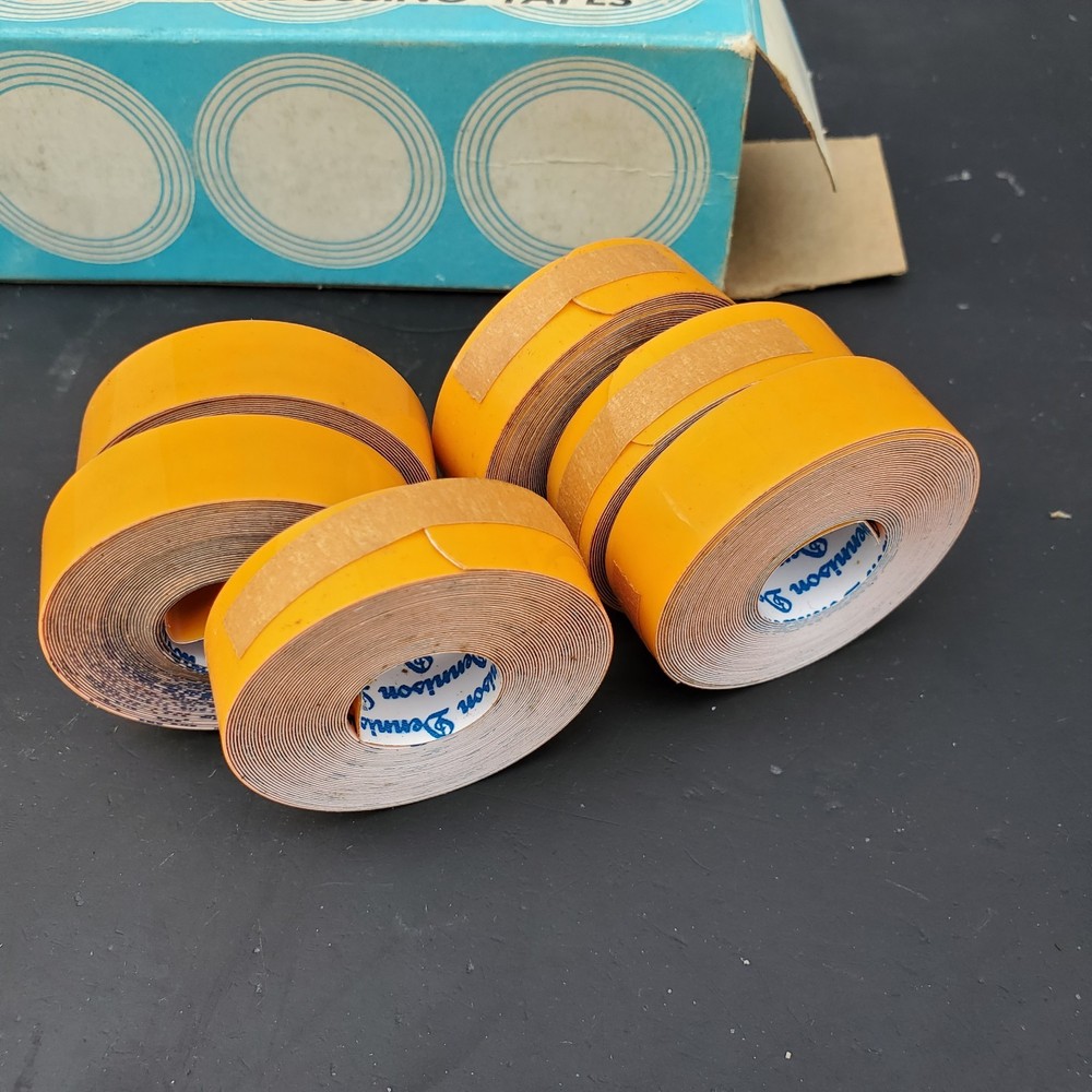 6 Rolls Vintage Dennison 1/2" Embossing Tapes