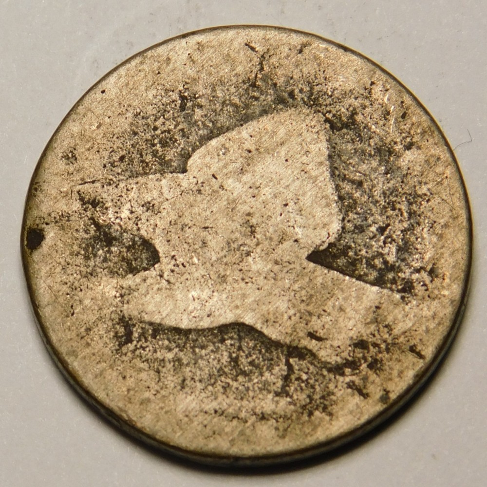 Flying Eagle Cent Penny  Dateless "Not Cleaned -Actual Coin Pictured"