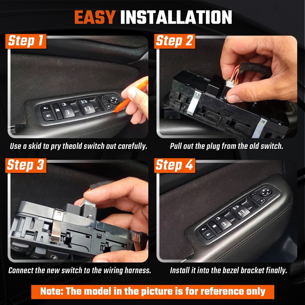 Power Window Switch & Panel For Chevy 1pcs US 15883320 Driver Side New