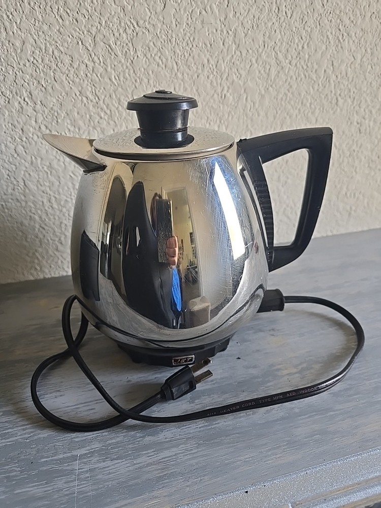 Saladmaster Jet-O-Matic Model 10 Electric Coffee Maker Working