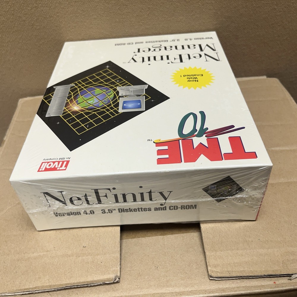 Vtg IBM NetFinity Manager Version 4.0 Systems Management Diskette CD-Rom OS/2