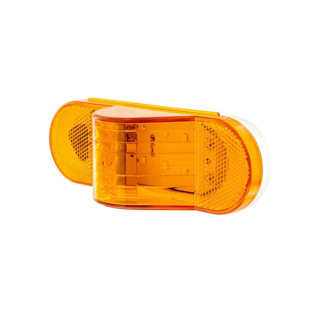 Oval LED Auxiliary/Mid-Turn Light - Amber LED Marker Light