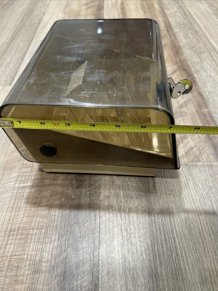 Fellows Lockable 3.5” Floppy diskette double tray holder storage box with keys