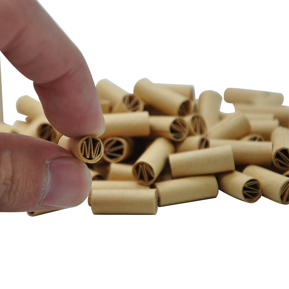 120x/box Pre Rolled Natural Unrefined Cigarette Filter Rolling Paper Tips