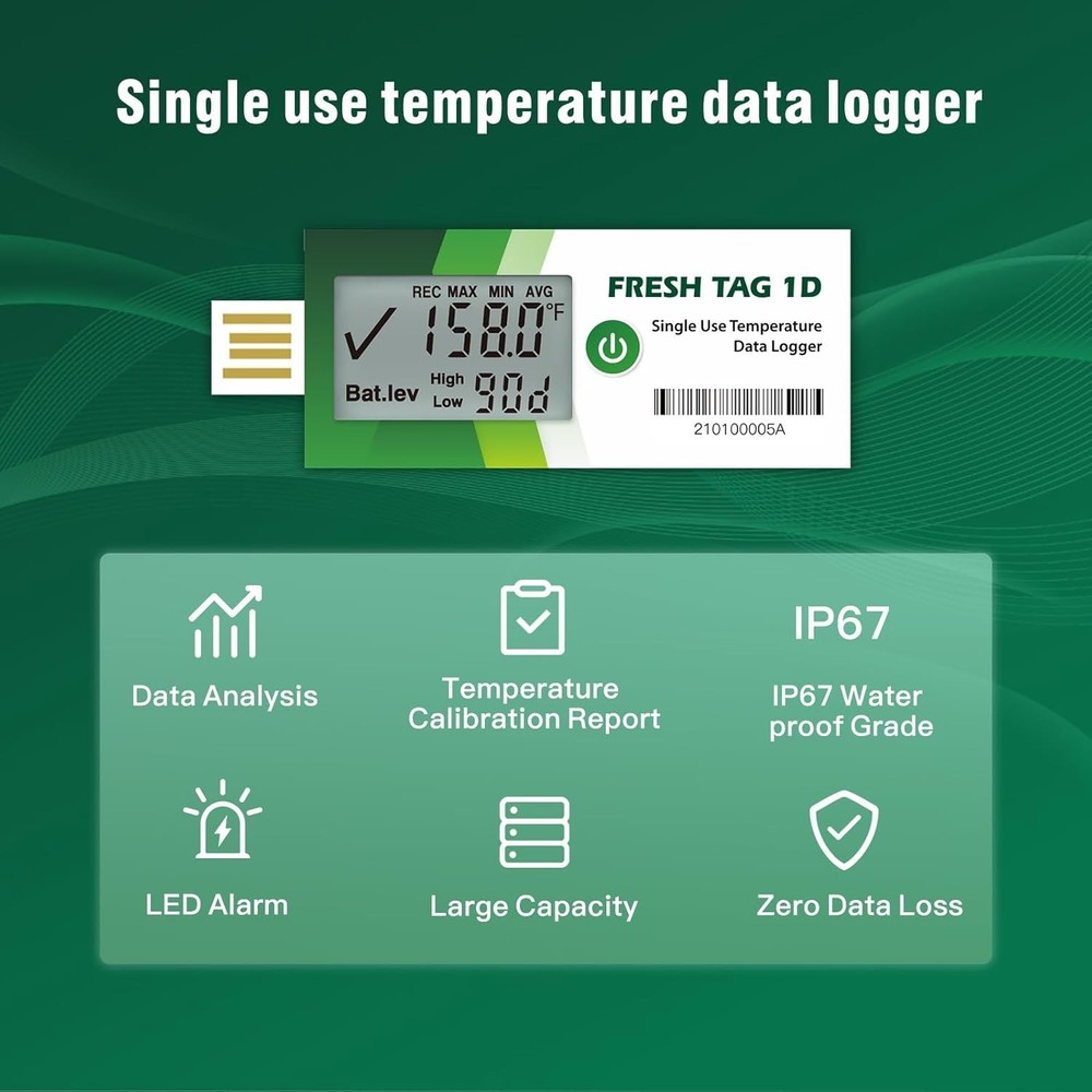 Freshliance USB Temperature Data Logger 30-Day Cold Chain
