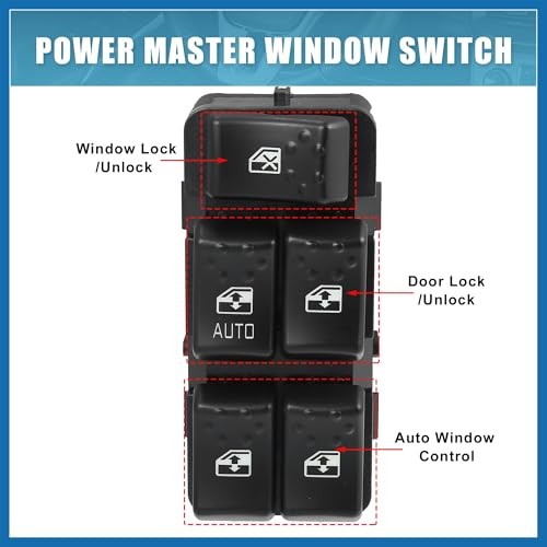 Front Left Driver Side Power Window Master Control Switch YS-8S5KW 22664398