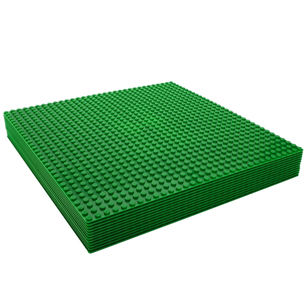 12 Pack Classic Baseplates, Building Base Plates Compatible with Most Standar...