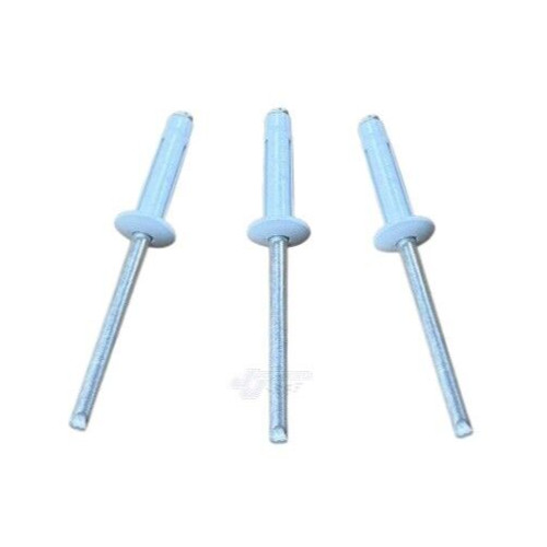 Small Head White 3/16 Exploding Rivets Pop Rivet 50 ct. Tri-Fold Racing