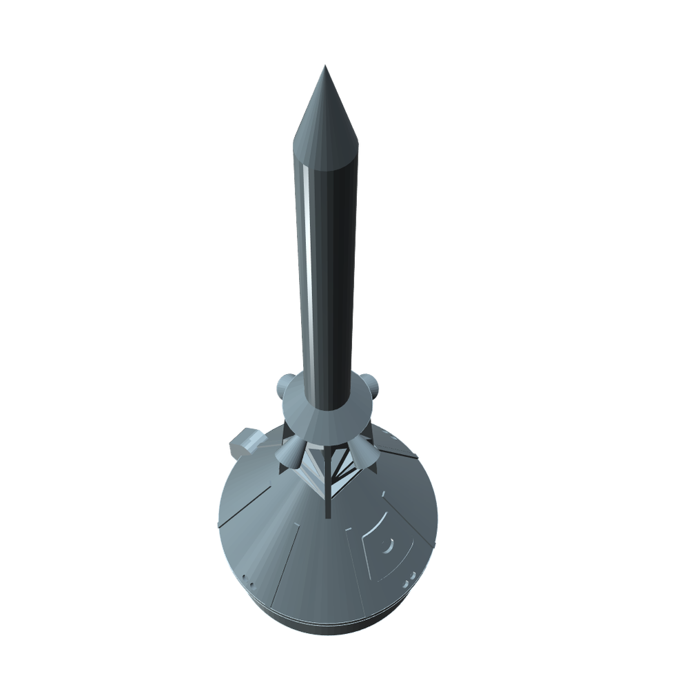 Apollo Capsule & LES Nose Cone Kit 1:100 scale. Direct replacement for Estes.