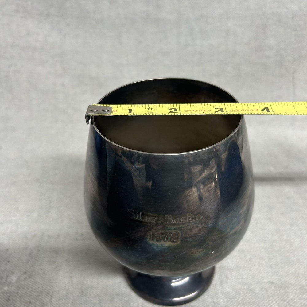 VTG EPCA Silverplate Goblet Trophy by Poole 822 1972 Silver Buckle