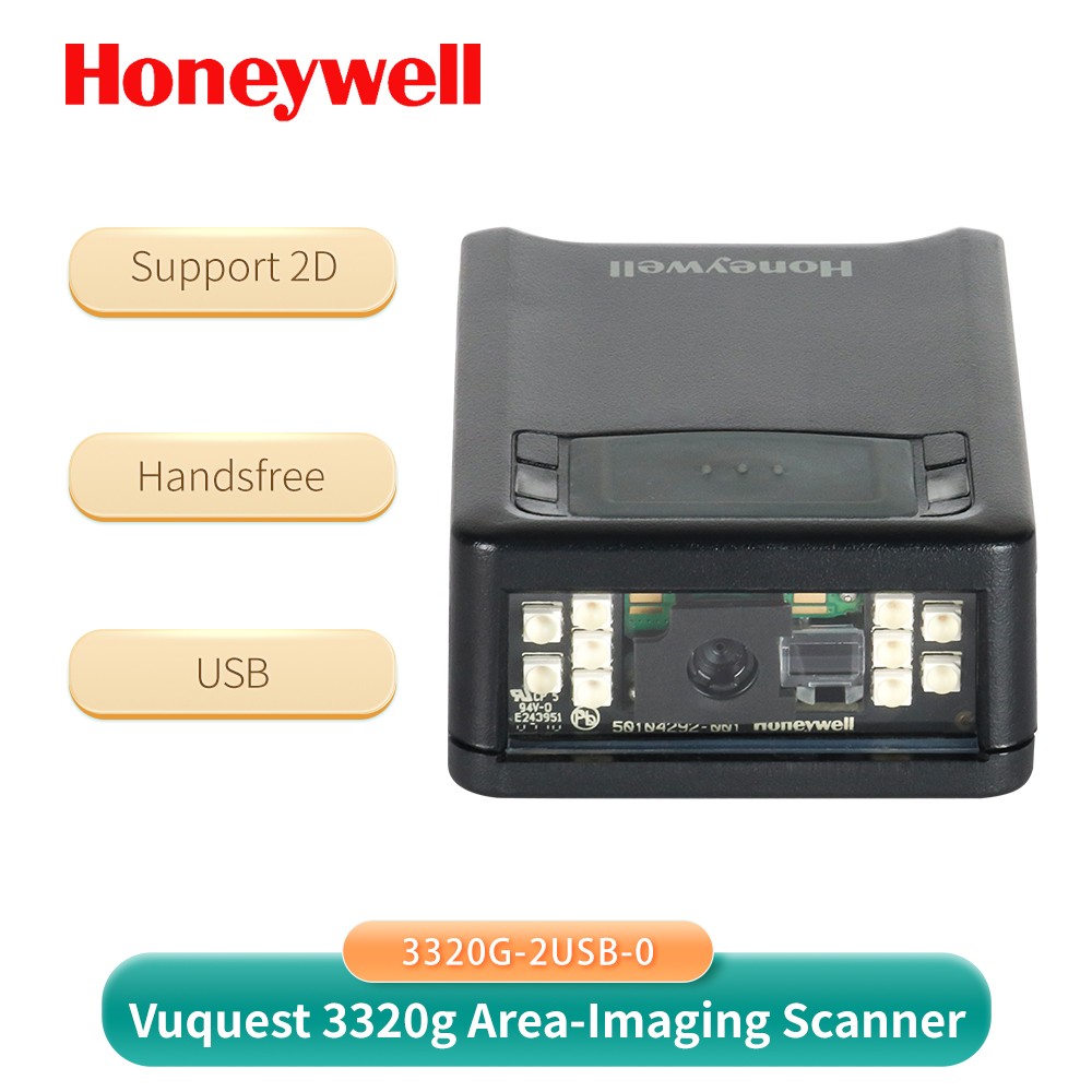 Honeywell 3320G Vuquest USB Barcode Scanner 1D 2D QR Code Reader Black USA
