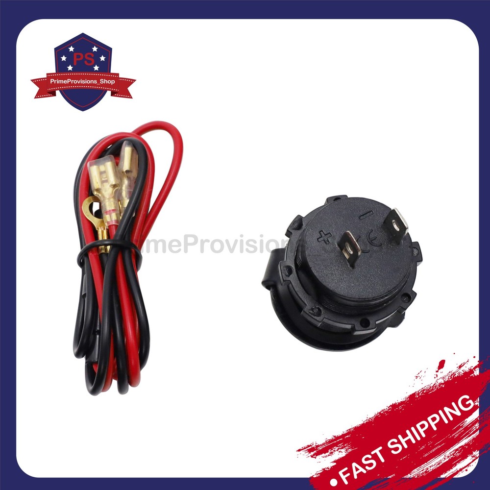 12V Cigarette Lighter Socket Power Outlet Socket Receptacle Motorcycle Car ATV