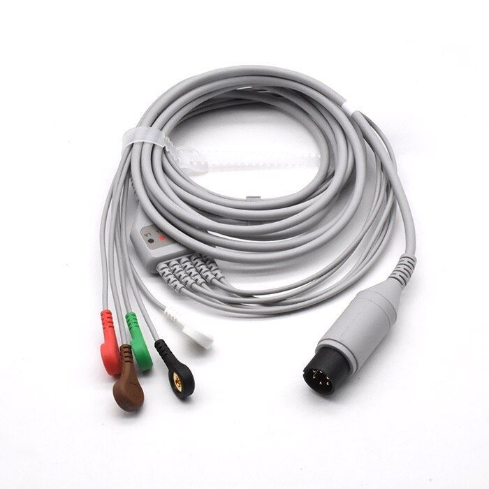 Criticare ECG Compatible 6 Pin 5 Leads - Snap
