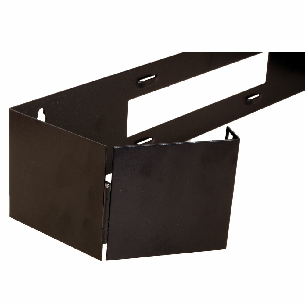 CAT6 48 Port Patch Panel w/ 2U Hinged Wall Bracket, Square Nuts, Tie Wraps