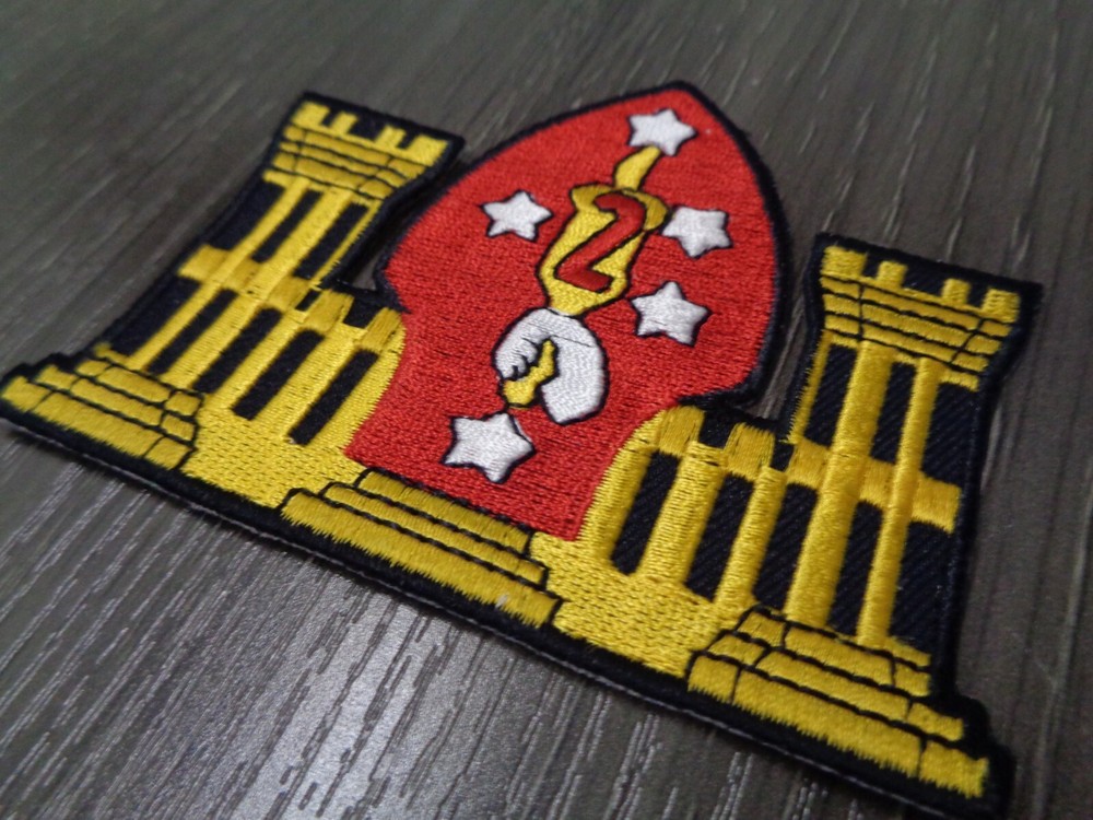 US MARINE 2ND ENGINEER BRIGADE PATCH USMC LARGE 3.5 INCH