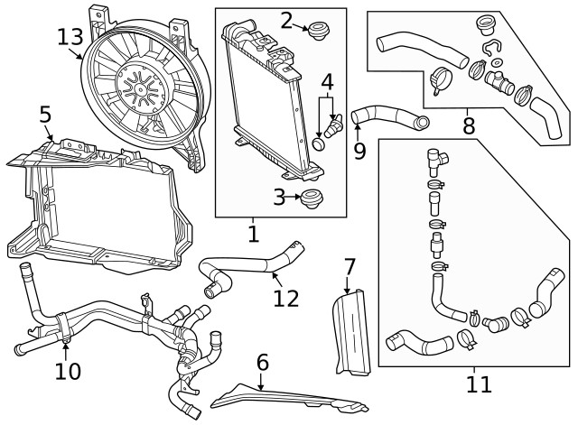 Genuine GM Lower Duct 84502068