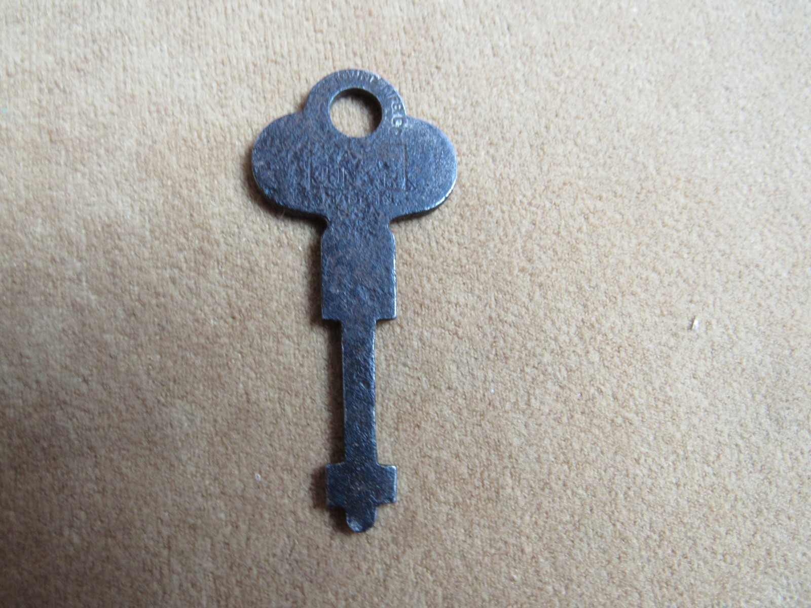 Rare Antique Brass Crab padlock Star Works 1870 with Key Custer Period 1870s