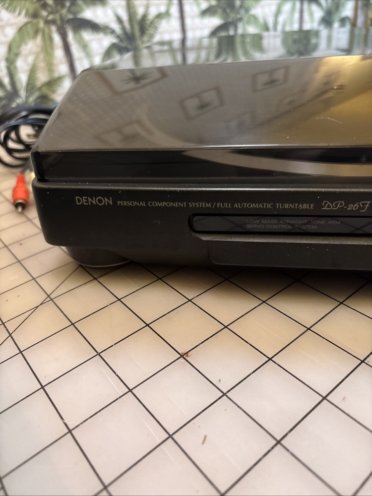 DENON DP-26F Full Automatic Turntable Record Player Unit Ready Tested Working