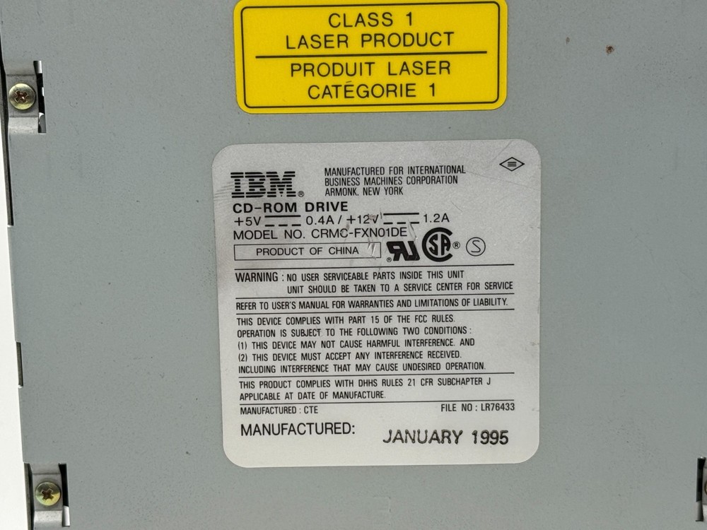Vintage IBM CD Drive IDE CRMC-FXN01DE