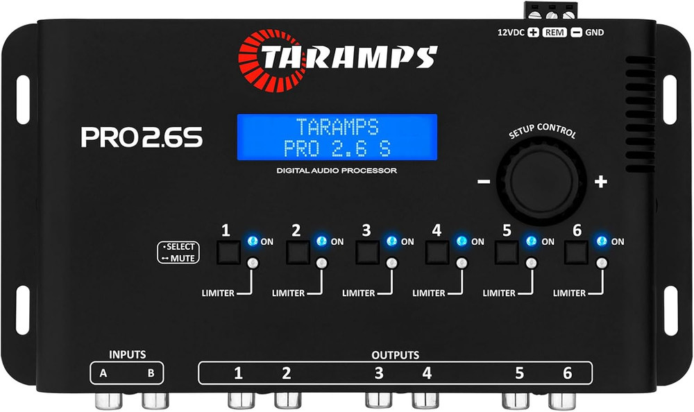 Pro 2.6S Digital Signal Processor Equalizer 3-Band Graphic Equalization 6 Channe