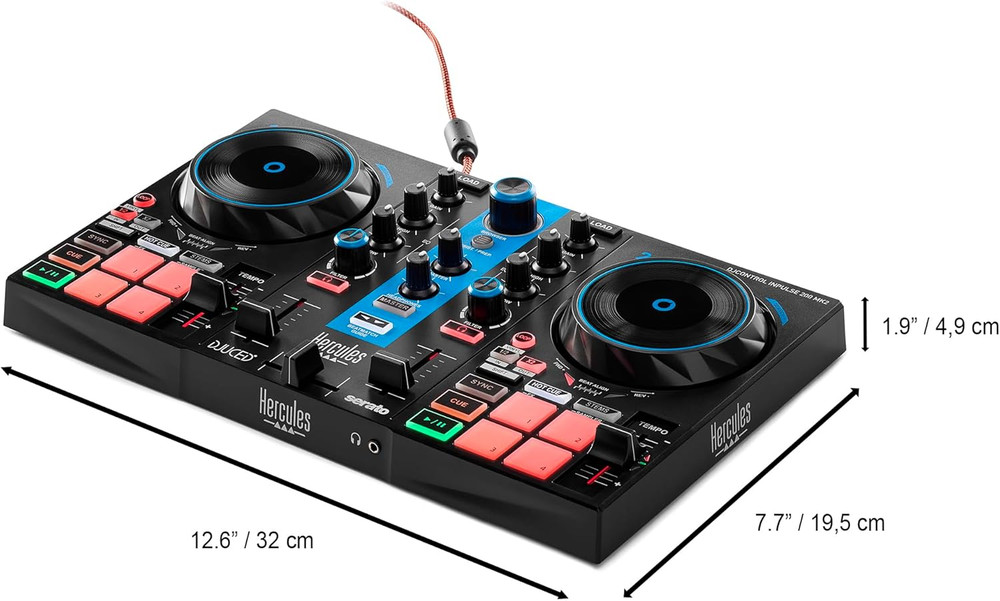 Djcontrol Inpulse 200 MK2 Arctic Blue Edition - Ideal DJ Controller for Learning
