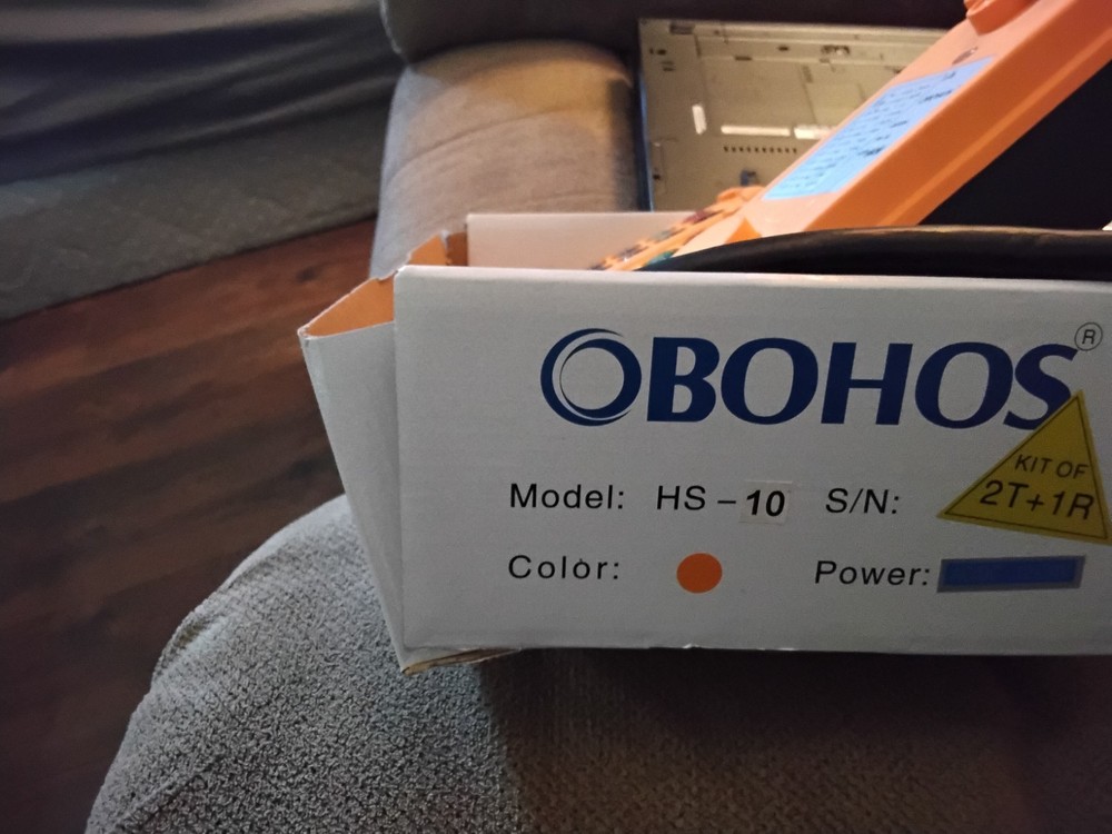 OBOHOS HS-10 Industrial Lifting Machine Remote Control Kit Orange