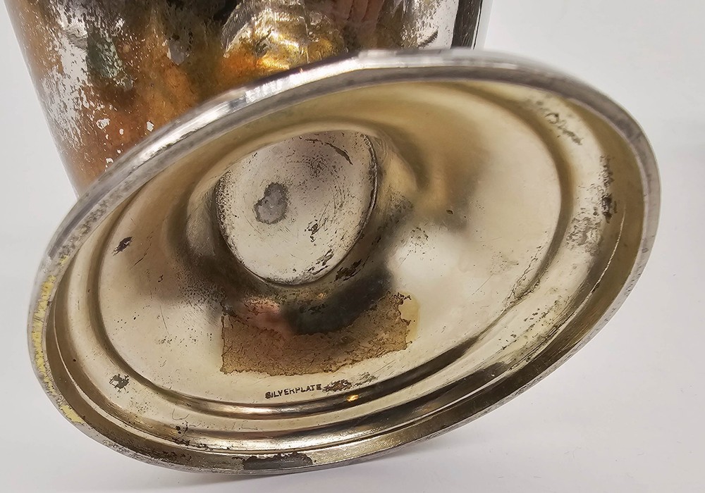 Silverplate 3 Sugar Scuttles + 1 Scoop Lot of 4 Pieces Small Med Large Victorian