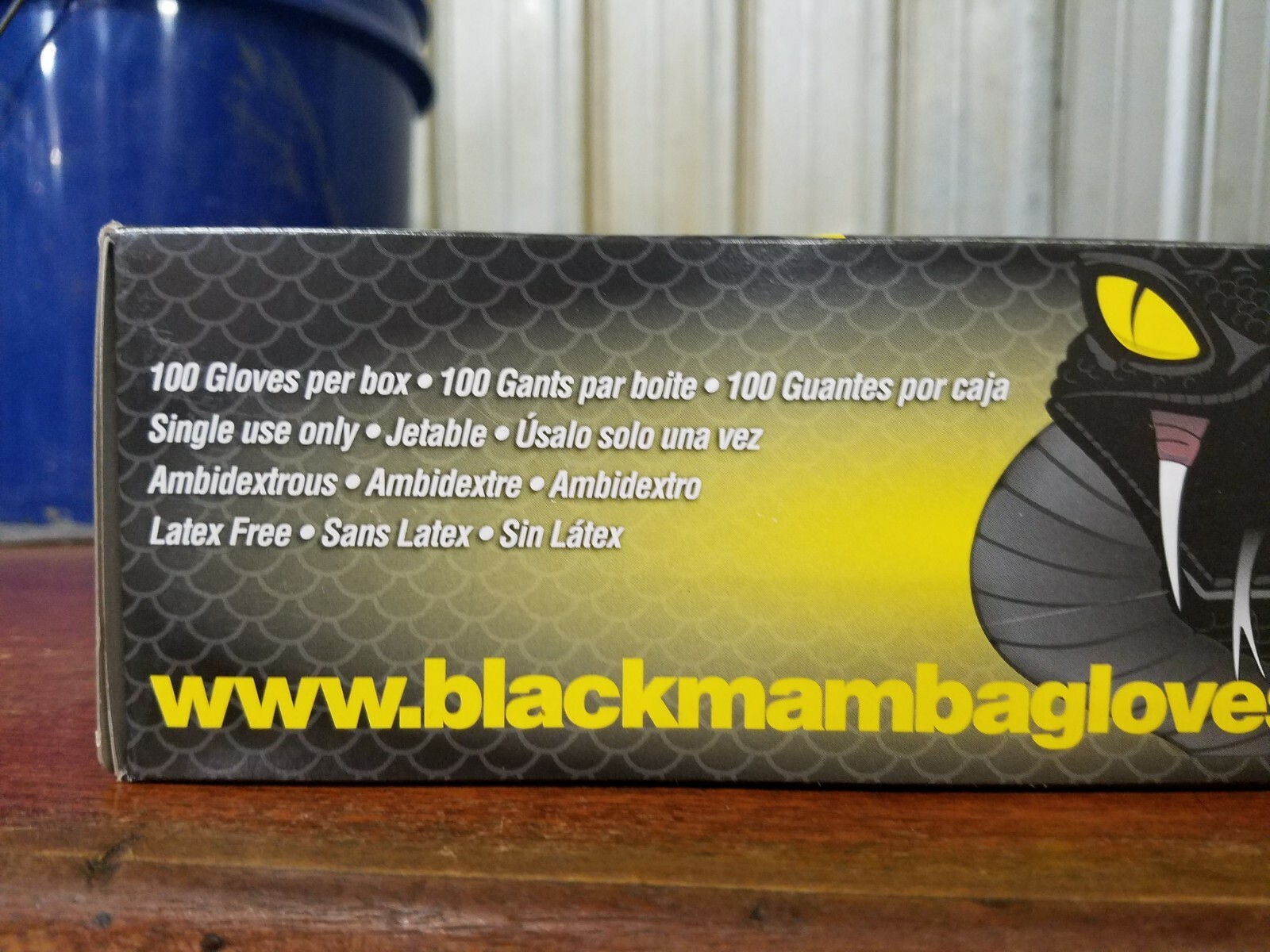 Black Mamba Gloves; Disposable Nitrile Mechanic Glove; HVAC Utility Heavy Duty