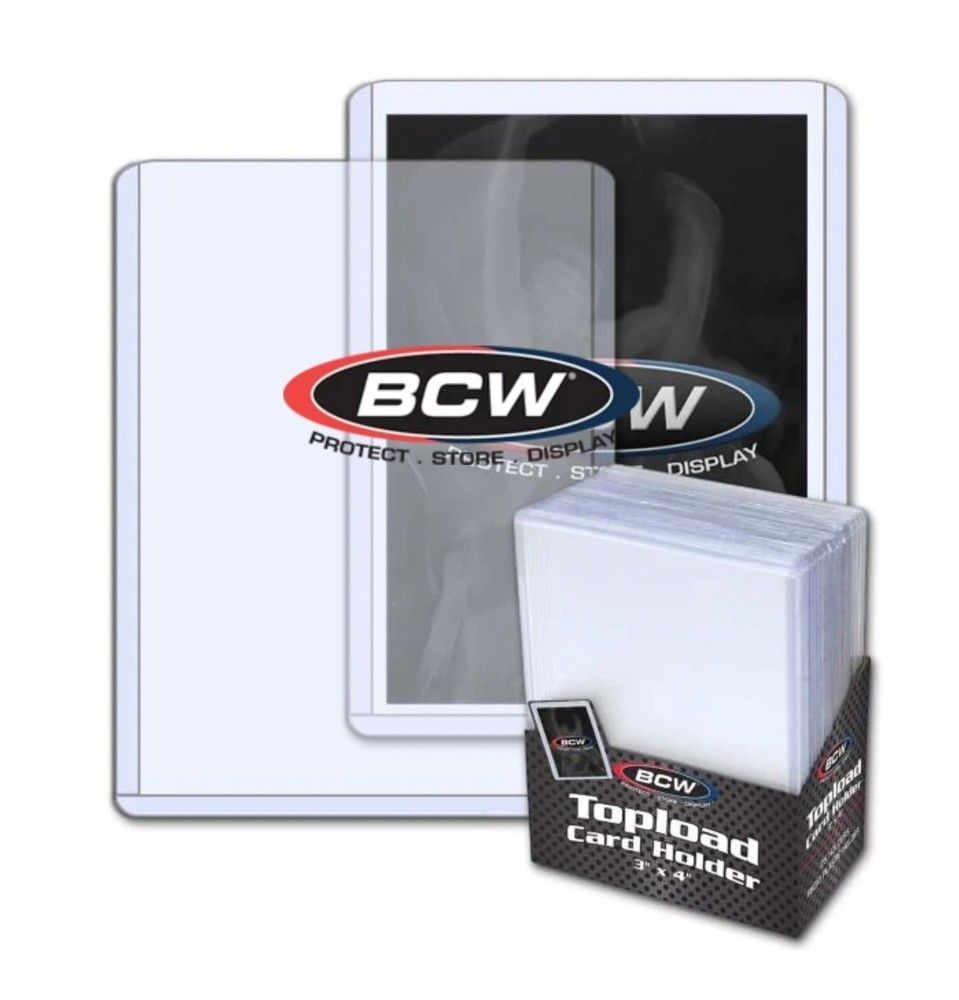 BCW Toploader Card Holders – Standard, (Ships Fast)