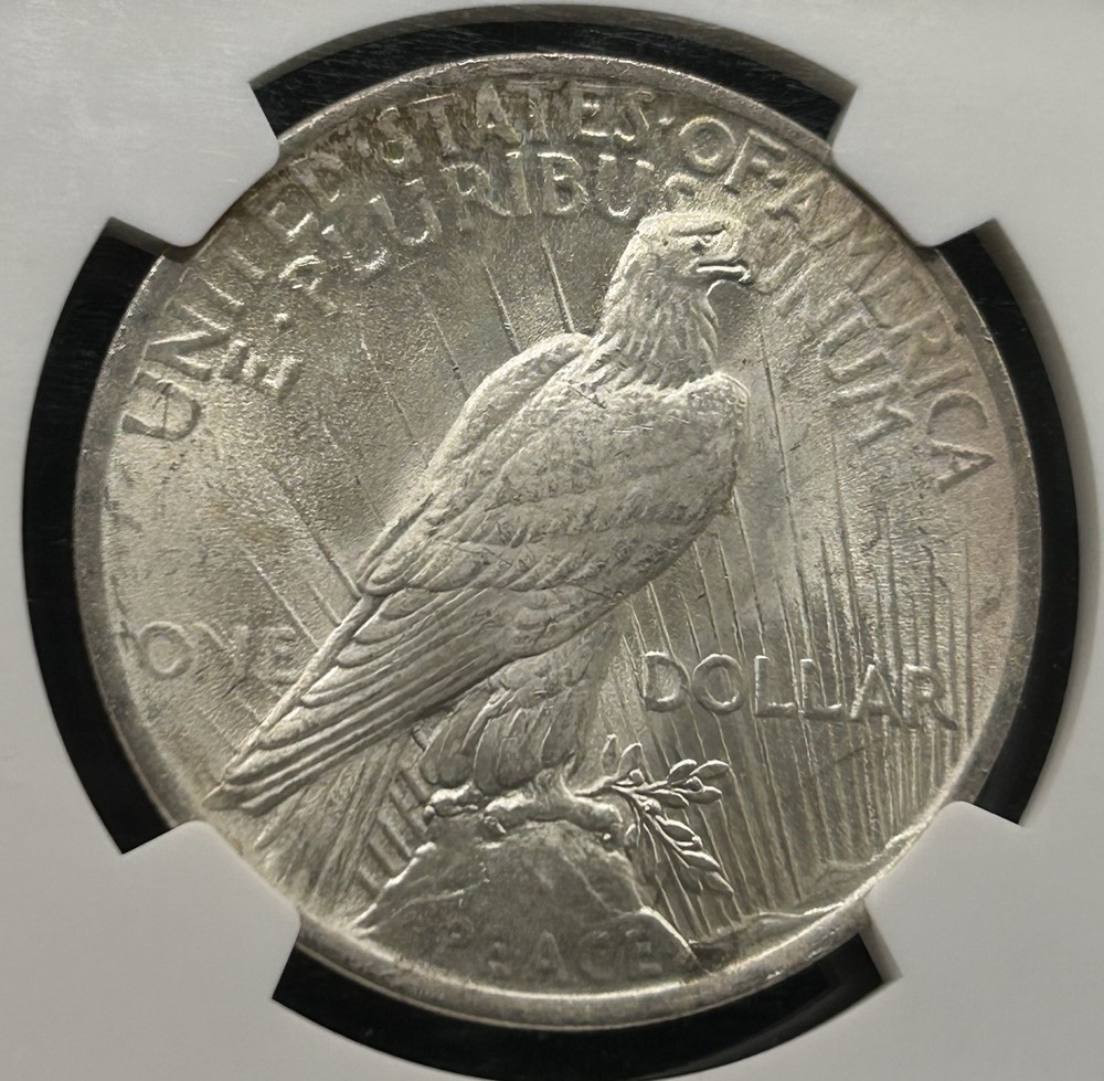 1923 $1 Peace Dollar Silver - NGC MS66
