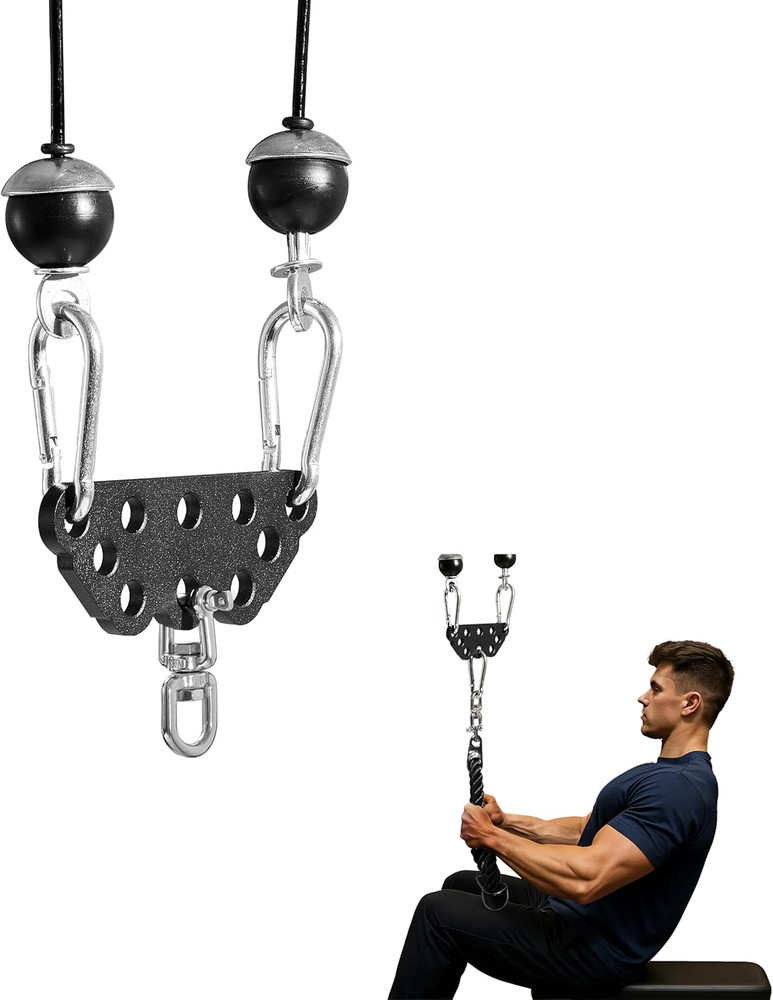 Multi-Grip LAT Pull Down Bar with Rotating Stainless Steel Adapter