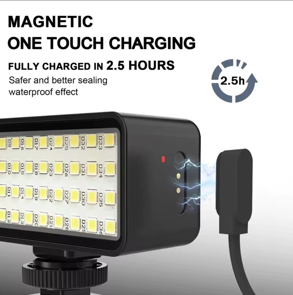 40M Diving Underwater Waterproof LED Flash Light