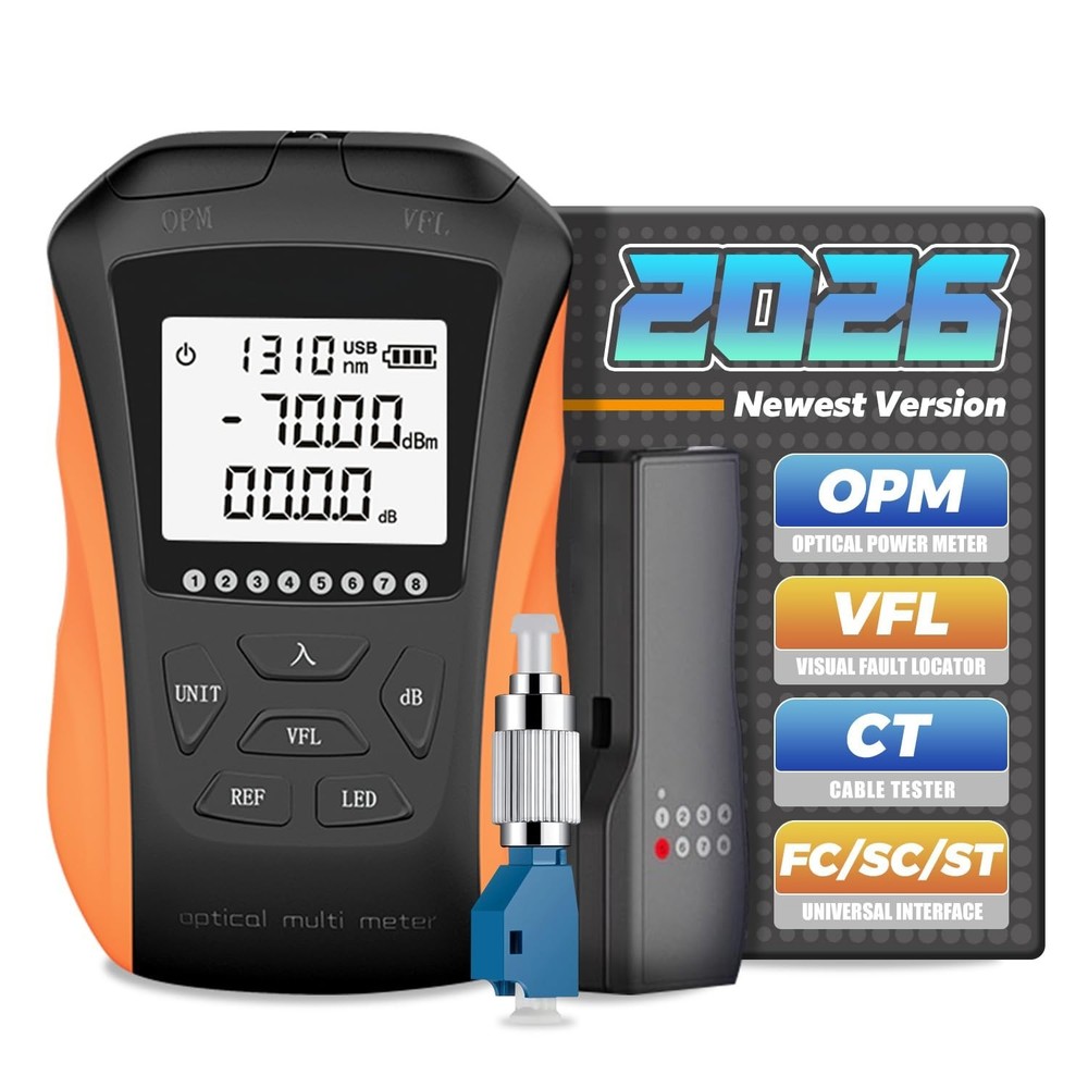 4-in-1 Optical Power Meter with VFL & Cable Tester