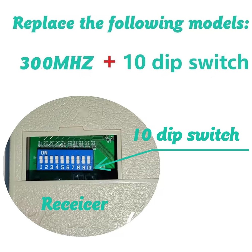 6pcs Multi-Code 3089 MultiCode 308911 Linear MCS308911 Garage Gate Remote 100m
