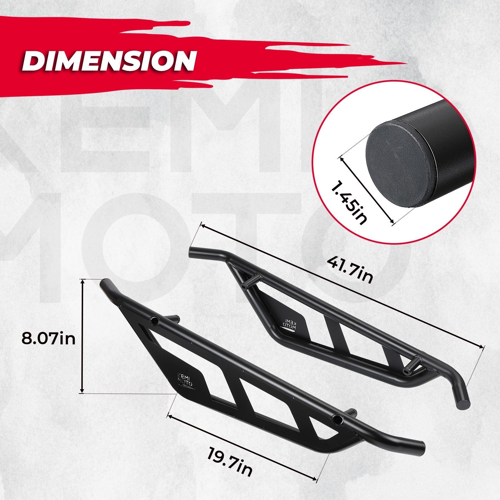 Nerf Bars Rock Sliders Black Heavy Duty for CFMOTO ZFORCE 950 1000 2020-2024