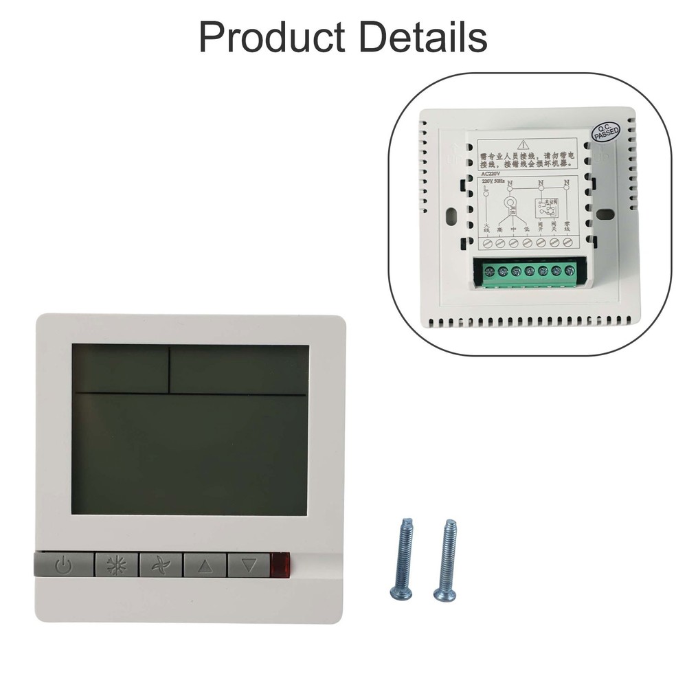 Fan and Temperature Controller with Large LCD Display for Easy Reading