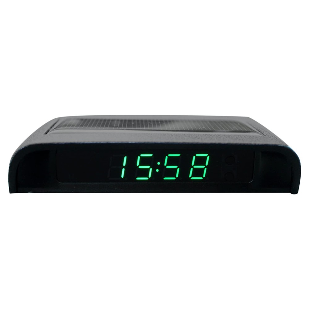 Car Solar Powered LCD Clock Car Solar Powered LCD Clock with Time12/24 Hours